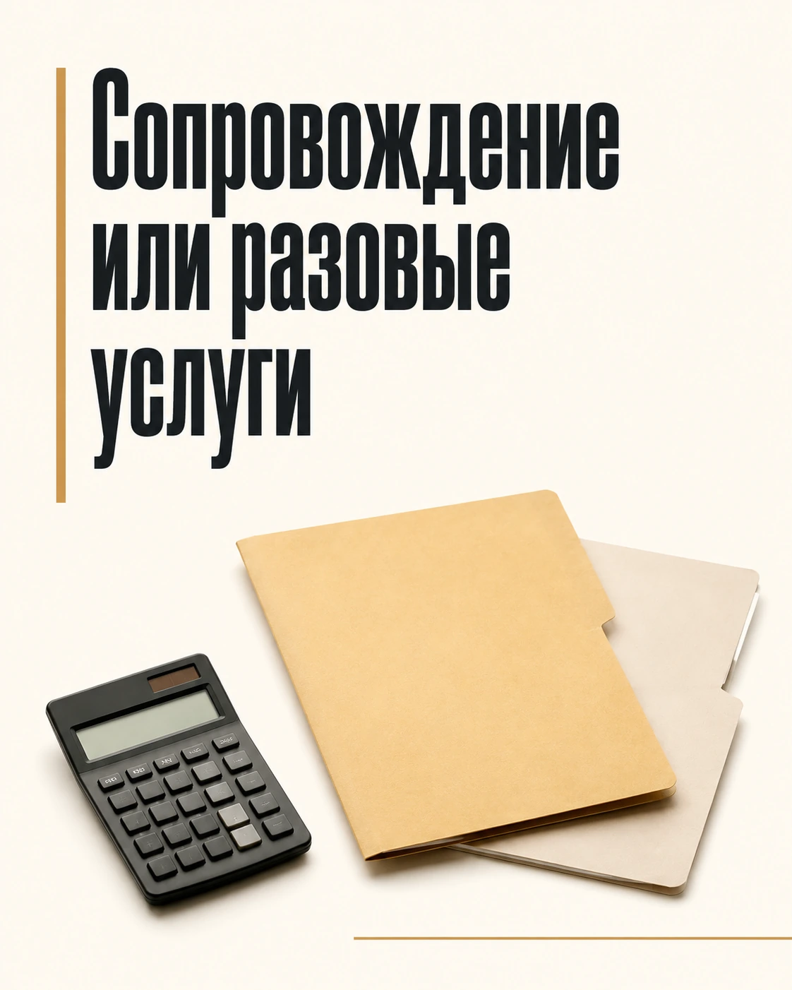 Сопровождение или разовые услуги — светлая инфографика
