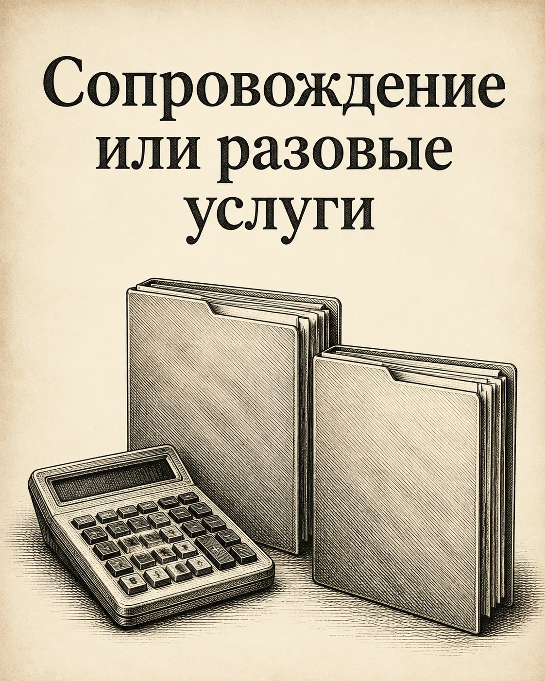 Сопровождение или разовые услуги — гравюра