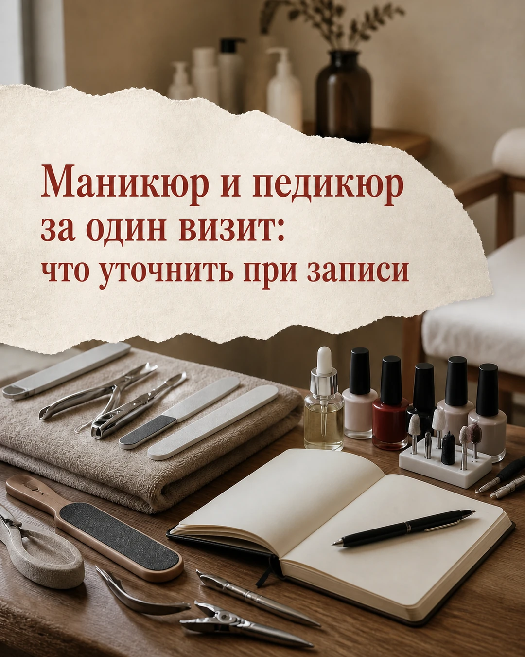 Обложка поста о записи на маникюр и педикюр