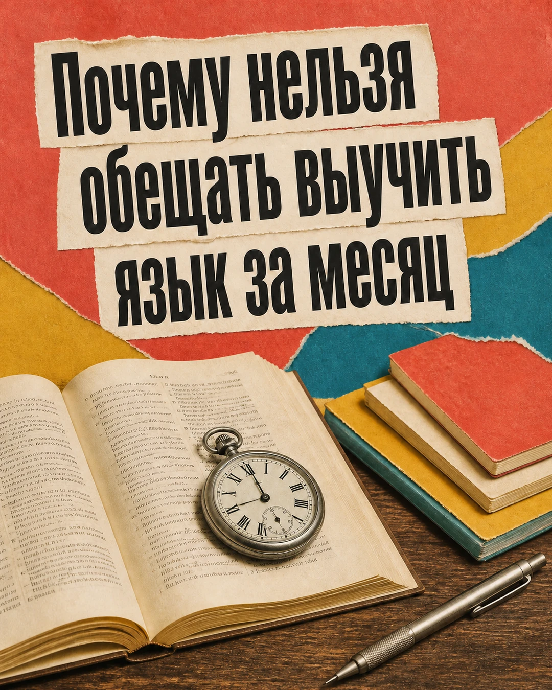 Обложка поста о сроках изучения английского