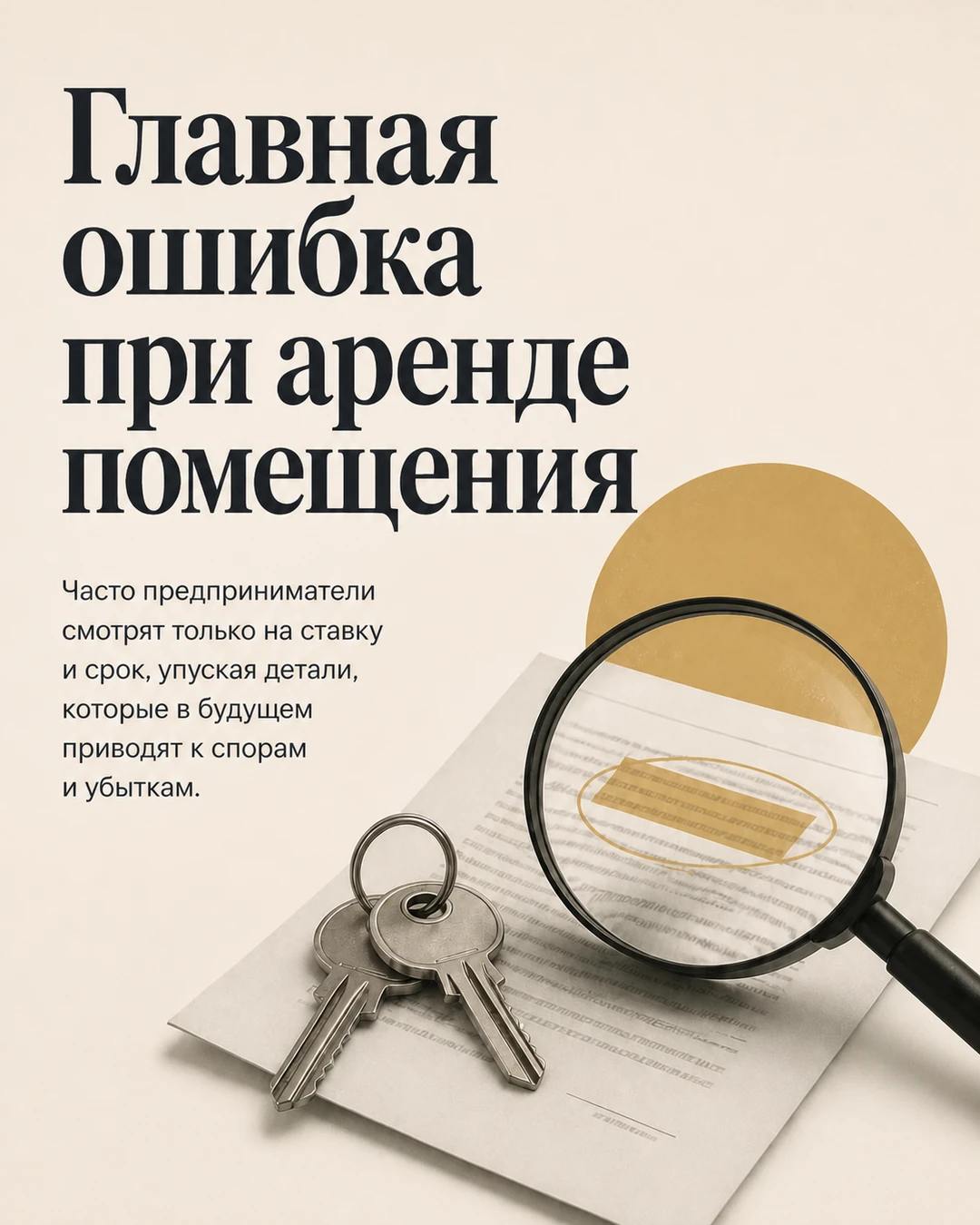 Обложка карусели об ошибке при проверке договора аренды