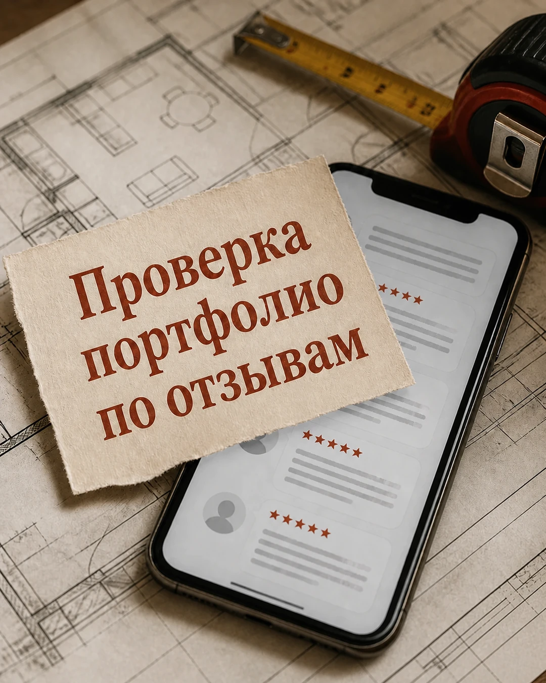Обложка поста о проверке портфолио подрядчика