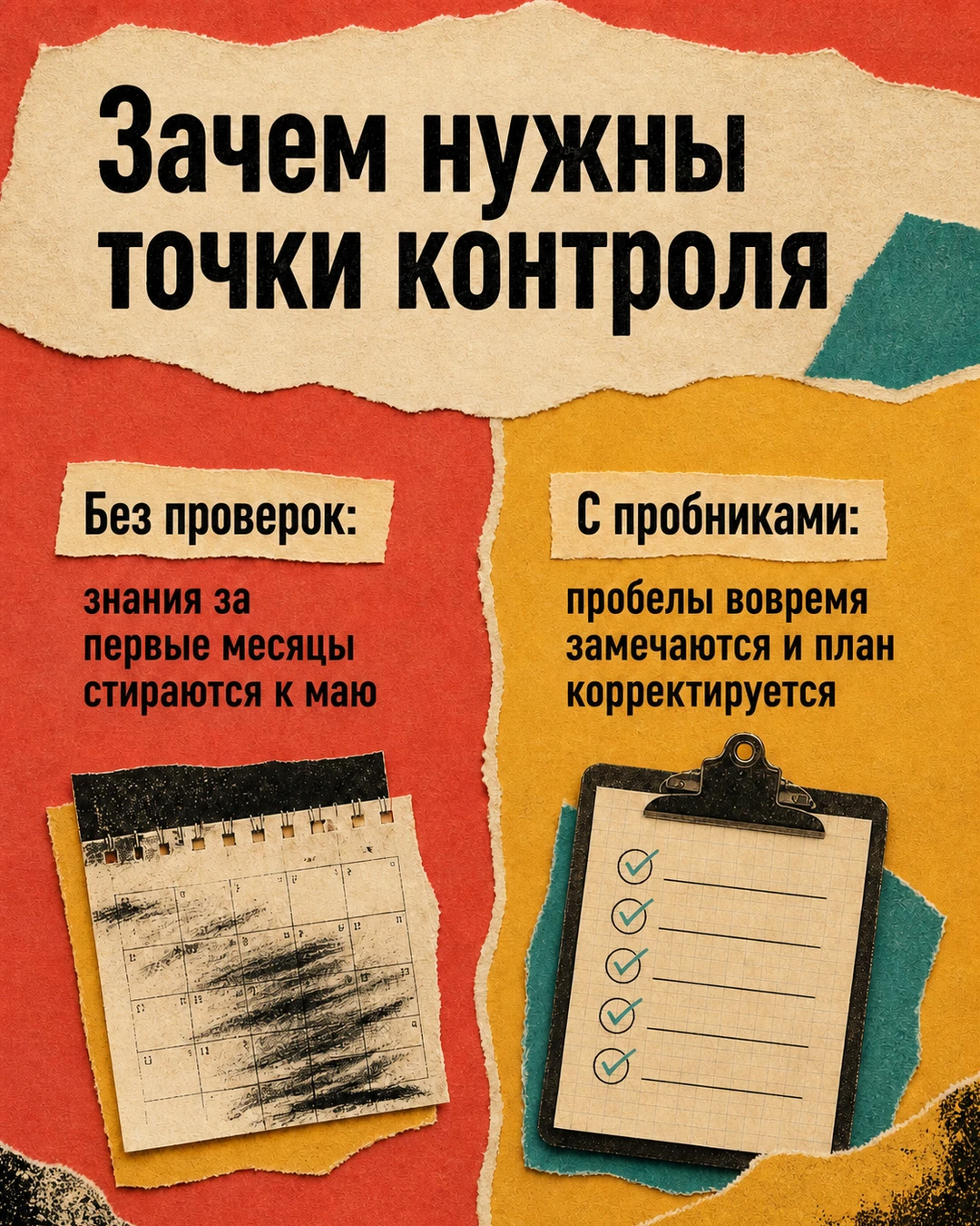 Слайд о проверке прогресса